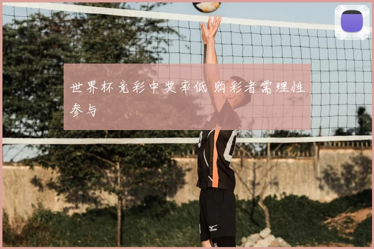 世界杯竞彩中奖率低 购彩者需理性参与